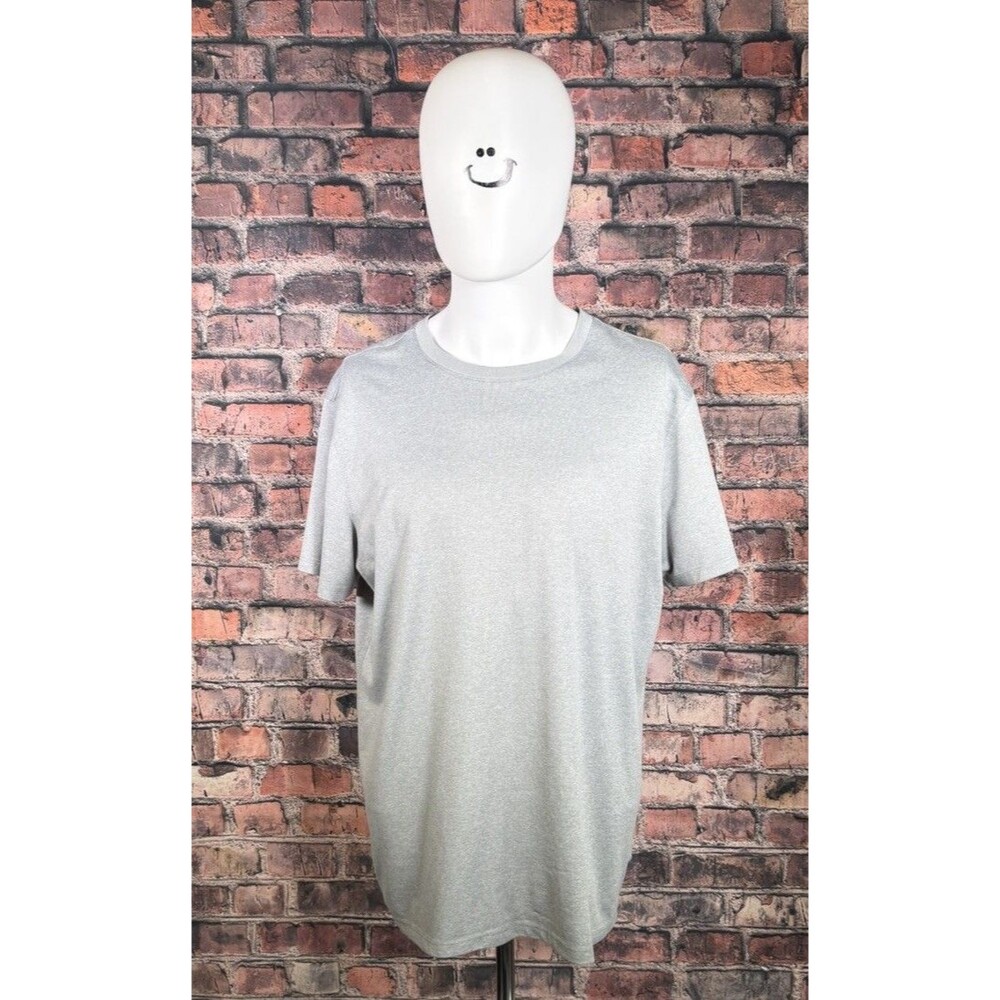 Grey Tight Fitted Reebok Lifting Shirt Xl